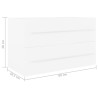 vidaXL Mobile Sottolavabo Bianco 80x38,5x48 cm in Truciolato