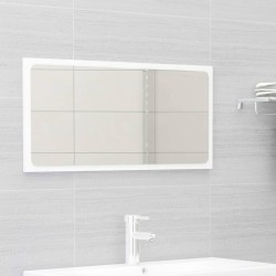 vidaXL Set Mobili da Bagno 2 pz Bianco in Truciolato