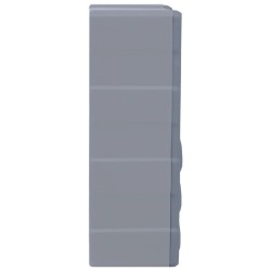 vidaXL Mobile Contenitore con 39 Cassetti 38x16x47 cm Grigio scuro