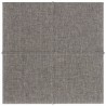 Pannelli Murali 12 pz Grigio Chiaro 30x30 cm in Tessuto 1,08 m²