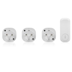 Smartwares Set di Mini Interruttori per Interni 8x5,5x5,5 cm Bianco