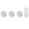 Smartwares Set di Mini Interruttori per Interni 8x5,5x5,5 cm Bianco