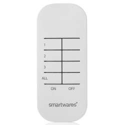 Smartwares Set di Mini Interruttori per Interni 8x5,5x5,5 cm Bianco