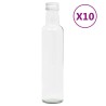 vidaXL Bottigliette in Vetro 260 ml con Tappo a Vite 10 pz