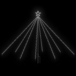 vidaXL Albero di Natale Cascata Luci LED Interni Esterni 400 LED 2,5 m