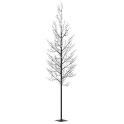 vidaXL Albero di Natale 1200 LED Colorati Ciliegio in Fiore 400 cm