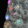 vidaXL Albero Natale Artificiale con LED Bianco 150 cm in Fibra Ottica