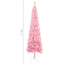 vidaXL Albero di Natale Sottile Rosa 240 cm