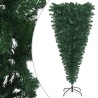 vidaXL Albero di Natale Capovolto con Supporto Verde 240 cm in PVC