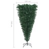 vidaXL Albero di Natale Capovolto con Supporto Verde 240 cm in PVC