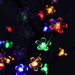 vidaXL Albero di Natale 128 LED Colorati Ciliegio in Fiore 120 cm