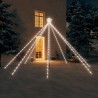 vidaXL Luci Albero Natale Interni Esterni 576 LED Bianco Freddo 3,6 m