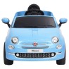 vidaXL Auto Elettrica per Bambini Fiat 500 Blu