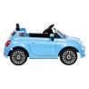 vidaXL Auto Elettrica per Bambini Fiat 500 Blu