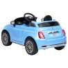 vidaXL Auto Elettrica per Bambini Fiat 500 Blu