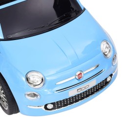 vidaXL Auto Elettrica per Bambini Fiat 500 Blu