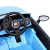 vidaXL Auto Elettrica per Bambini Fiat 500 Blu