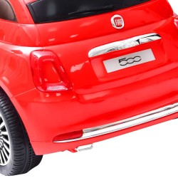 vidaXL Auto Elettrica per Bambini Fiat 500 Rossa