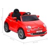 vidaXL Auto Elettrica per Bambini Fiat 500 Rossa