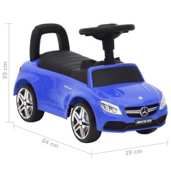 vidaXL Auto per Bambini Mercedes-Benz C63 Blu