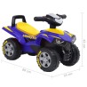 vidaXL Quad Cavalcabile per Bambini Good Year Blu