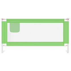 vidaXL Sponda Letto di Sicurezza per Bambini Verde 180x25 cm Tessuto