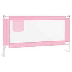 vidaXL Sponda Letto di Sicurezza per Bambini Rosa 160x25 cm in Tessuto