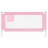 vidaXL Sponda Letto di Sicurezza per Bambini Rosa 160x25 cm in Tessuto