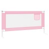 vidaXL Sponda Letto di Sicurezza per Bambini Rosa 180x25 cm in Tessuto