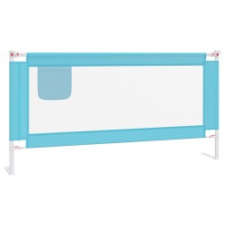 vidaXL Sponda Letto di Sicurezza per Bambini Blu 180x25 cm in Tessuto