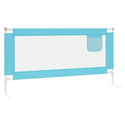 vidaXL Sponda Letto di Sicurezza per Bambini Blu 180x25 cm in Tessuto