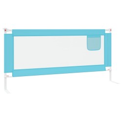 vidaXL Sponda Letto di Sicurezza per Bambini Blu 200x25 cm in Tessuto