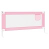 vidaXL Sponda Letto di Sicurezza per Bambini Rosa 200x25 cm in Tessuto