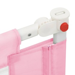 vidaXL Sponda Letto di Sicurezza per Bambini Rosa 200x25 cm in Tessuto