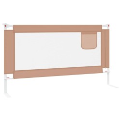 vidaXL Sponda Letto di Sicurezza per Bambini Tortora 150x25 cm Tessuto