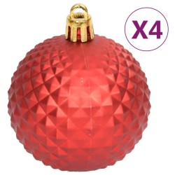 vidaXL Set Addobbi di Natale 108 pz Rosso e Bianco