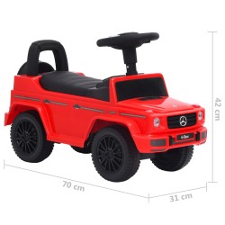 vidaXL Auto per Bambini Mercedes-Benz G63 Rossa