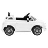 vidaXL Auto Elettrica per Bambini Fiat 500 Bianca