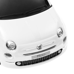 vidaXL Auto Elettrica per Bambini Fiat 500 Bianca