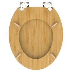 SCHÜTTE Tavoletta WC con Chiusura Ammortizzata NATURAL BAMBOO