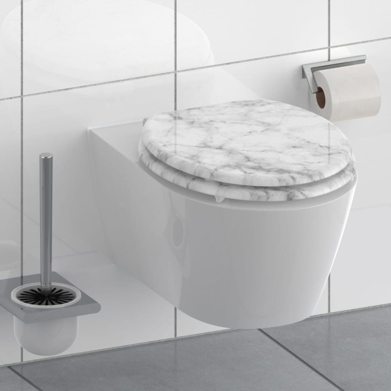 SCHÜTTE Tavoletta WC con Chiusura Ammortizzata MARMOR STONE