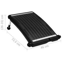 vidaXL Pannello Solare Termico Curvo per Piscina 72,5x46 cm