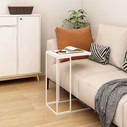 vidaXL Tavolino da Salotto Bianco 40x30x59 cm in Legno ingegnerizzato