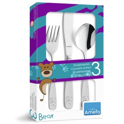 Amefa Set di Posate per Bambini 3 pz Bear