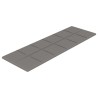 Pannelli Murali 12 pz Grigio Chiaro 90x30 cm Tessuto 3,24 m²