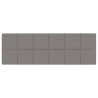 Pannelli Murali 12 pz Grigio Chiaro 90x30 cm Tessuto 3,24 m²