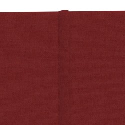 Pannelli Murali 12 pz Rosso Vino 90x30 cm in Tessuto 3,24 m²