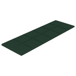 Pannelli Murali 12 pz Verde Scuro 90x30 cm in Tessuto 3,24 m²