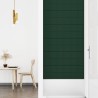 Pannelli Murali 12 pz Verde Scuro 90x30 cm in Tessuto 3,24 m²