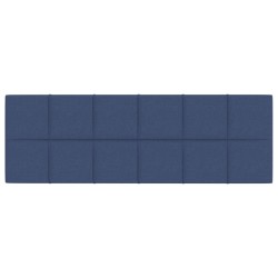 Pannelli Murali 12 pz Blu 90x30 cm in Tessuto 3,24 m²